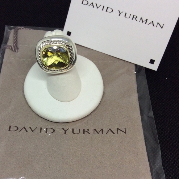 David Yurman Jewelry - Vintage LG David Yurman Albion Citrine 14K RING